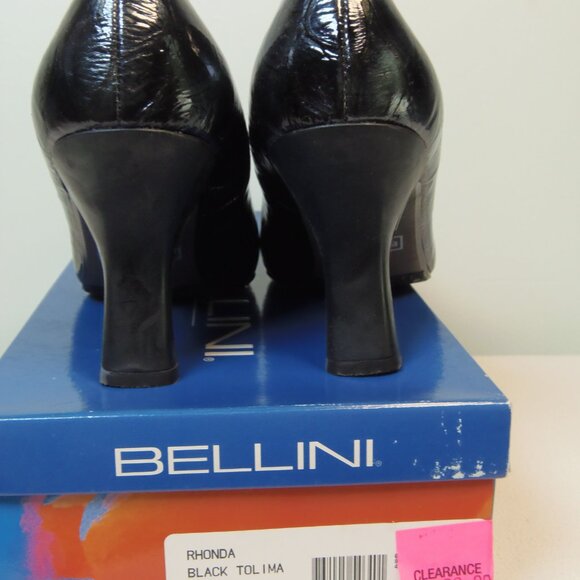 Bellini - Chic Women Bellini Rhonda Women\'s 7M Faux Croc Black Gray Sleek Pump BossBabe Powerhouse